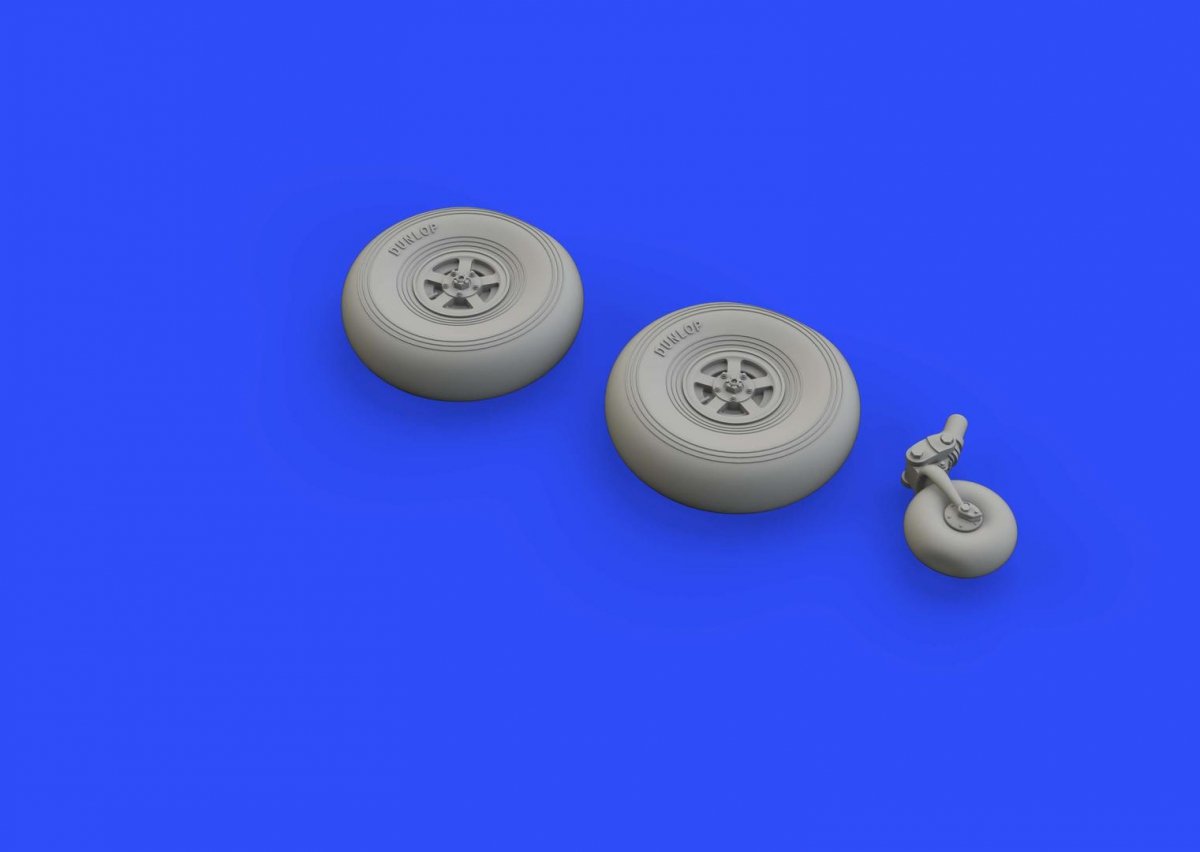 Eduard 648412 Typhoon Mk. Ib wheels early EDUARD, HASEGAWA 1/48 – image 2