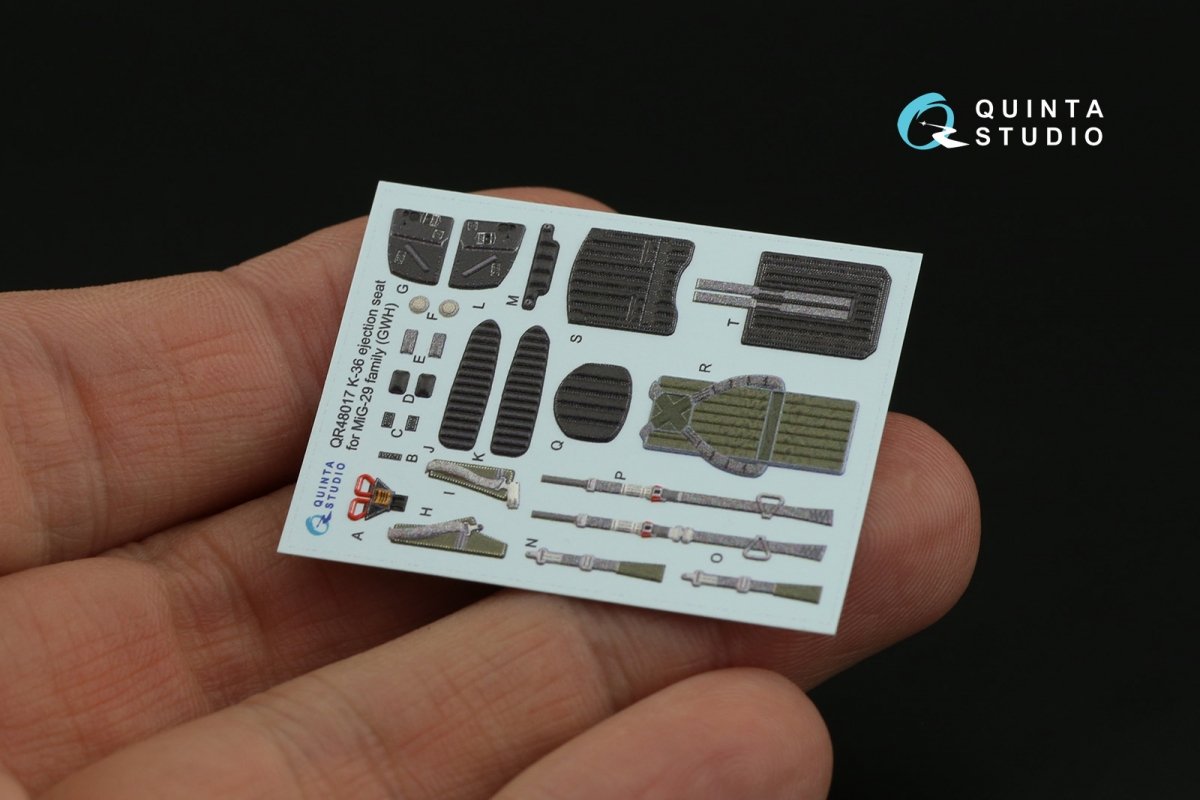 Quinta Studio QR48017 K-36 ejection seat for MiG-29 family ( GWH ) 1/48 – zdjęcie 6
