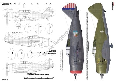 Kagero 7122 Republic P-43 Lancer EN/PL – zdjęcie 3