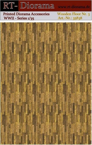 RT-Diorama 35838 Printed Accessories: Wooden Floor Nr.3 1/35