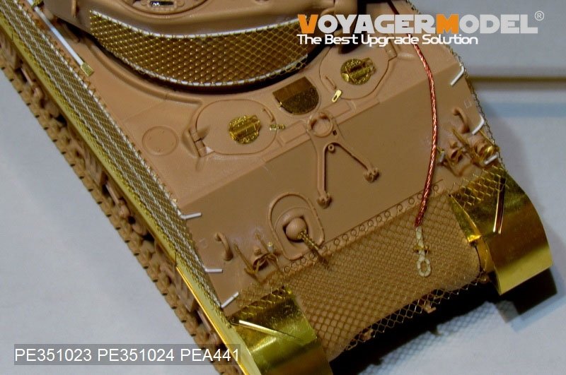 Voyager Model PE351023 WWII US M4A3 (76) w Mid Tank Basic For MENG TS-043 1/35 – zdjęcie 9