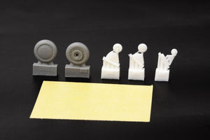 Eduard 6481089 F4F-4 wheels early ACADEMY 1/48 – zdjęcie 4