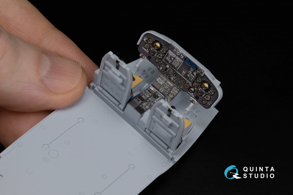 Quinta Studio QD+48454 Lynx AH-7 3D-Printed &amp;amp; coloured Interior on decal paper (Airfix) (with 3D-printed resin parts) 1/48 – zdjęcie 3