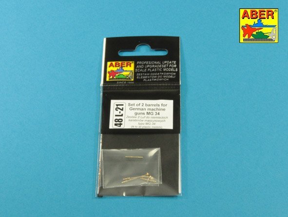 Aber 48L-21 Set of 2 barrels for German machine guns MG34 1/48 – zdjęcie 8