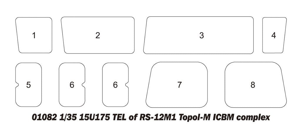 Trumpeter 01082 15U175 TEL of RS-12M1 Topol-M ICBM complex 1/35 – zdjęcie 28