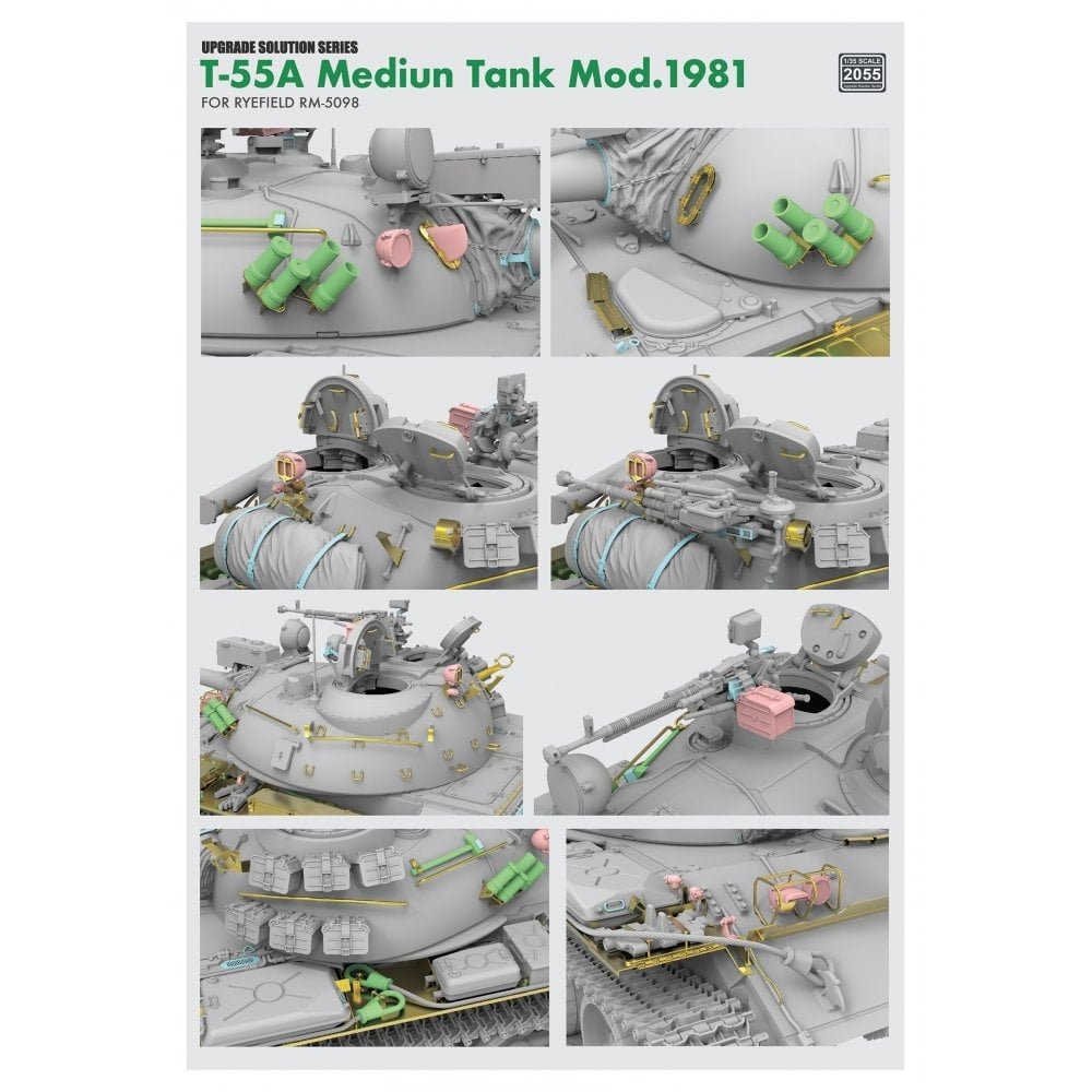Rye Field Model 2055 T-55A Medium Tank Mod. 1981 for RFM5098 - Upgrade Solution 1/35 – zdjęcie 3