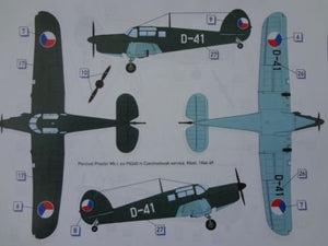 Dora Wings 72003 Percival Proctor Mk.1 Czechoslovakia 1/72 – zdjęcie 2