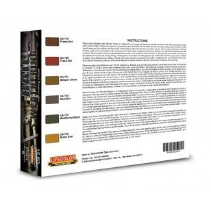 Lifecolor CS21 Acrylic paint set Rail Weathering 6x22ml – zdjęcie 2
