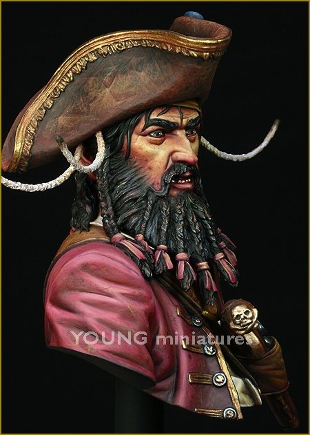 Young Miniatures YH1823 BLACK BEARD 1718 Queen Anne&amp;#39;s Revenge 1/10 – zdjęcie 9