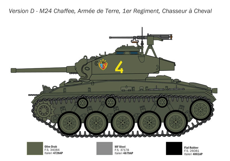 Italeri 6761 M24 CHAFFEE 1/35 – zdjęcie 6