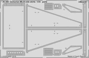 Eduard 36389 Centurion Mk. III side skirts TAMIYA 1/35 – image 2