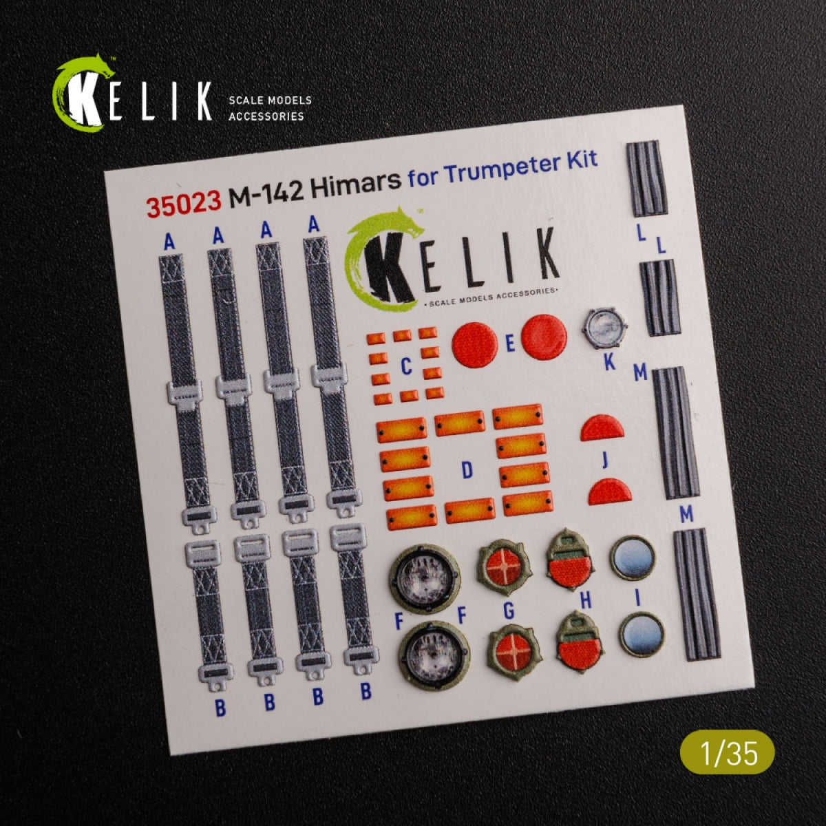 KELIK K35023 M142 HIMARS - Interior 3D Decal and classic Decal for Trumpeter kit 1/35 – zdjęcie 4