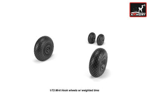Armory Models AW72058 Mil Mi-6 Hook wheels w/ weighted tires 1/72 – zdjęcie 4
