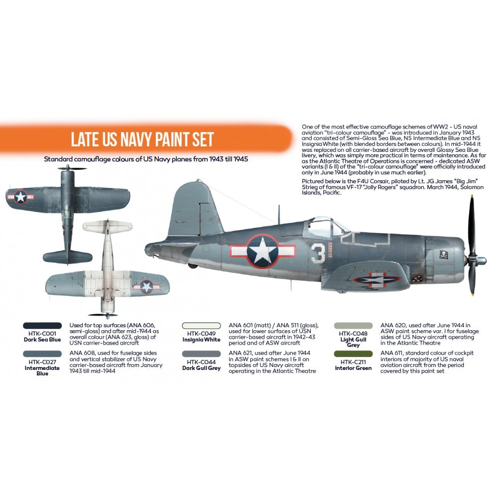 Hataka HTK-CS05.2 Late US Navy paint set – zdjęcie 3