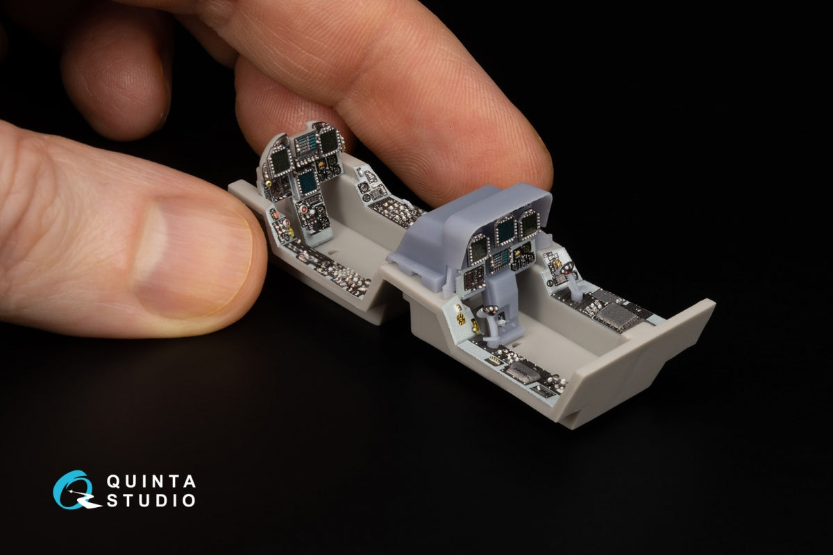 Quinta Studio QDS+48347 FA-18D late 3D-Printed coloured Interior on decal paper (Hasegawa) (with 3D-printed resin parts) (Small version) 1/48 – zdjęcie 10