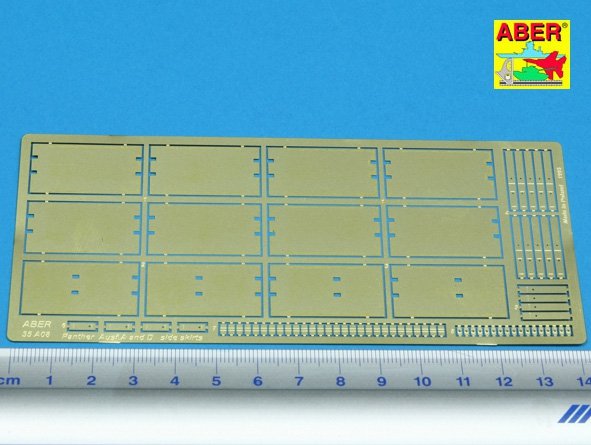Aber 35A008 Side skirts for Panther Ausf.A, D, Bergepanther (1/35) – image 2