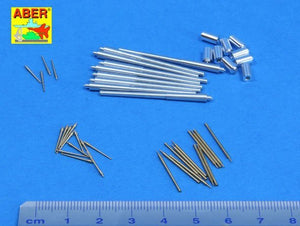 Aber 350L-67 Set of barrels for Italian Battleship: RN Roma 381mm x 9, 152mm x 12, 90mm x 12 1/350 – image 2