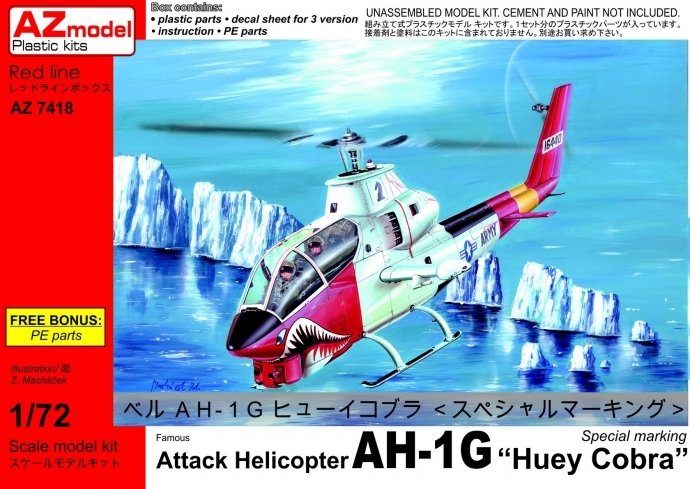 AZmodel AZ7418 Attack Helicopter AH-1G Late "Huey Cobra" Special marking 1/72
