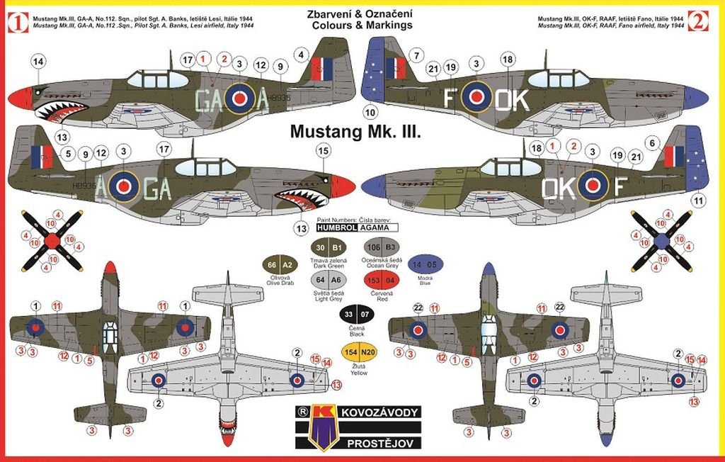 Kovozavody Prostejov KPM0031 MUSTANG MK.III RAF/RAAF 1/72 – image 2