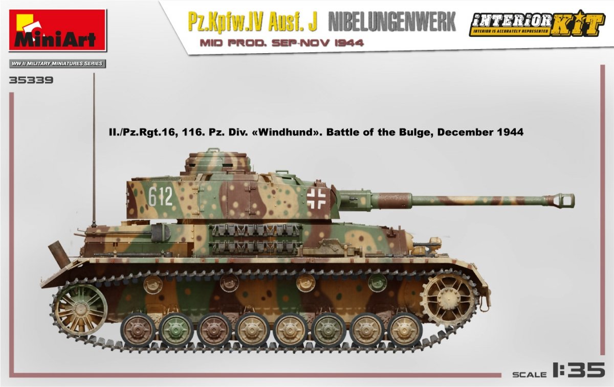MiniArt 35339 Pz.Kpfw.IV Ausf. J Nibelungenwerk. MID PROD. SEP-NOV 1944 INTERIOR KIT 1/35 – zdjęcie 9