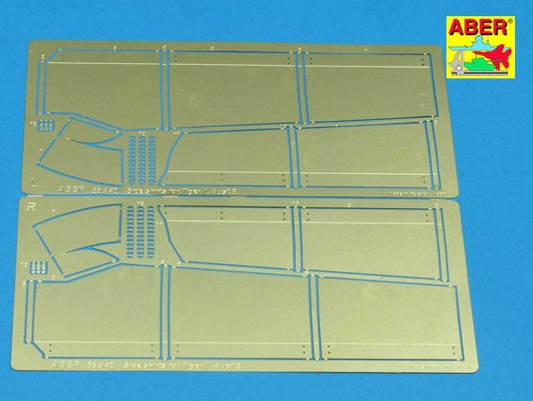 Aber 35A040 Osłony boczne do Tiger II 1/35