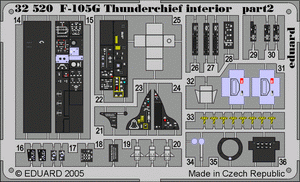 Eduard 32520 F-105G interior 1/32 TRUMPETER – zdjęcie 4