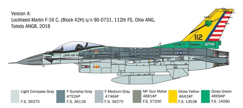 Italeri 2825 F-16C Fighting Falcon 1/48 – zdjęcie 4