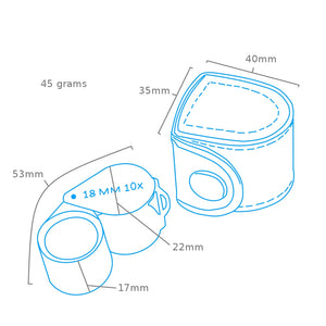 Modelcraft POP1490-B Double Lens Jewelers Loupe – image 2