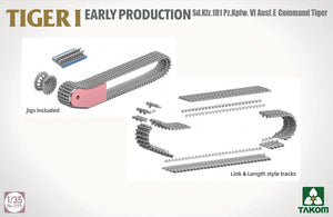 Takom 2195 TIGER I EARLY-PRODUCTION Sd.Kfz.181 Pz.Kpfw.VI Ausf.E Command Tiger 1/35 – imagen 7