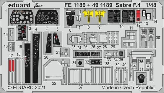 Eduard BIG49295 Sabre F.4 AIRFIX 1/48 – zdjęcie 3