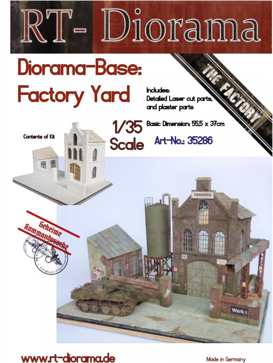 RT-Diorama 35286 Diorama-Base: "Factory Yard" 1/35