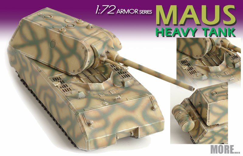 Dragon 7255 German Heavy Tank Maus 1/72 – zdjęcie 3