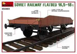 MiniArt 35303 Soviet Railway Flatbed 16,5-18t 1/35 – zdjęcie 3