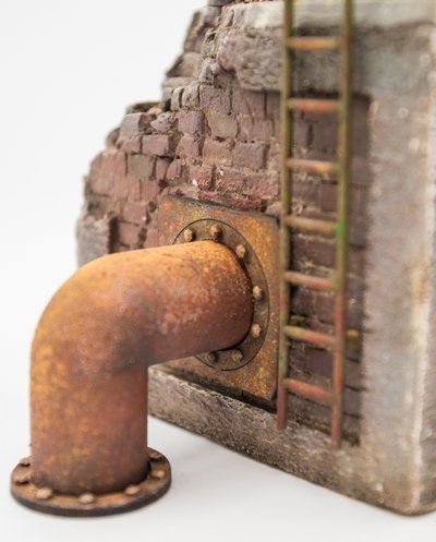 RT-Diorama 35300 Ruined Factory chimney 1/35 – zdjęcie 7