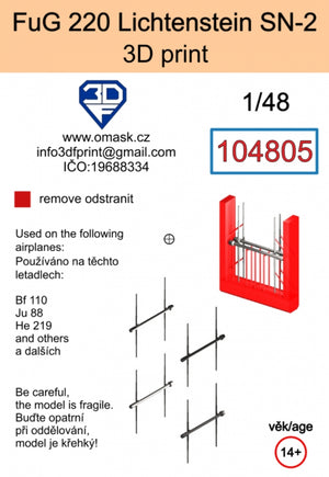 Omask 104805 FuG 220 Lichtenstein SN-2 (3D print) 1/48 – image 2