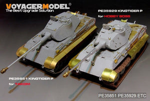 Voyager Model PE35929 WWII German King Tiger (Porsche Turret) For HOBBYBOSS 84530 1/35 – zdjęcie 17