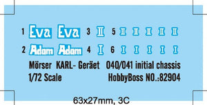 Hobby Boss 82904 Morser KARL- Geraet 040/041 initial chassis 1/72 – zdjęcie 2