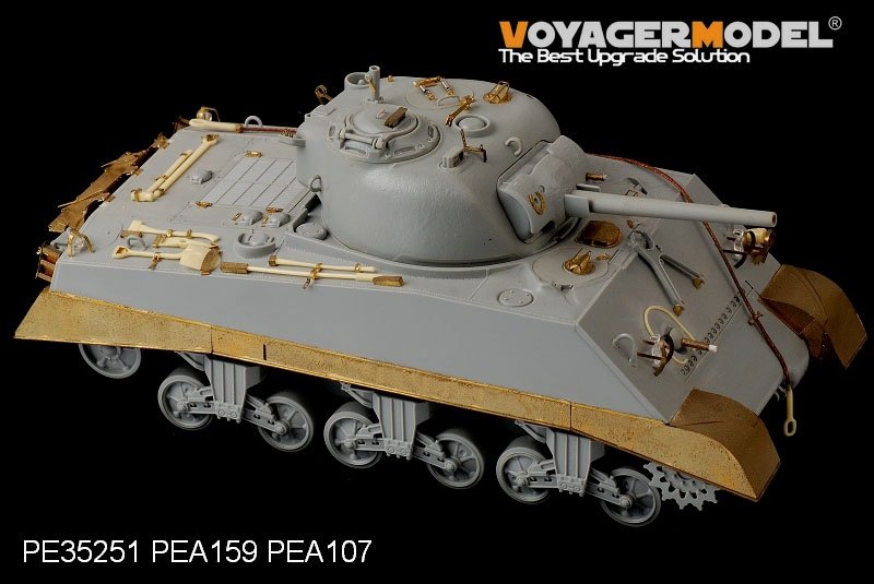 Voyager Model PEA159 WWII USMC M4A2 Mid Tank Late Version Side Skirts (For DRAGON Kit) 1/35 – zdjęcie 2