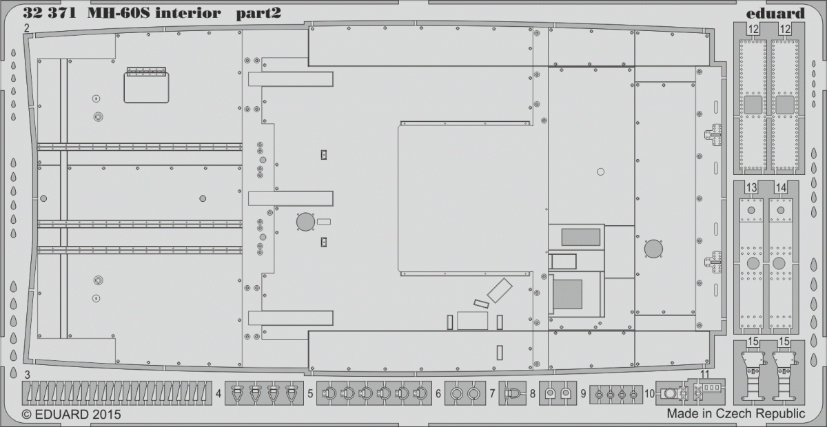 Eduard 32371 MH-60S interior 1/35 ACADEMY – zdjęcie 2