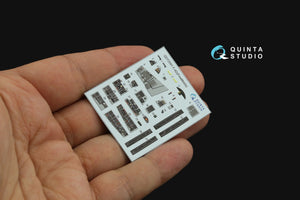 Quinta Studio QD72091 F-4D 3D-Printed &amp;amp; coloured Interior on decal paper (Fine Molds) 1/72 – zdjęcie 4