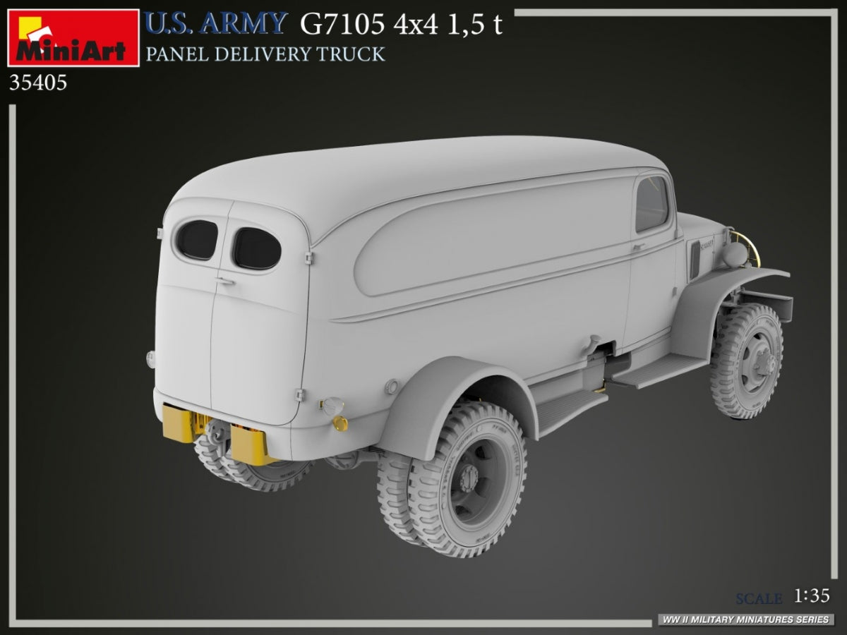 MiniArt 35405 U.S. ARMY G7105 4х4 1,5 t PANEL DELIVERY TRUCK 1/35 – zdjęcie 22