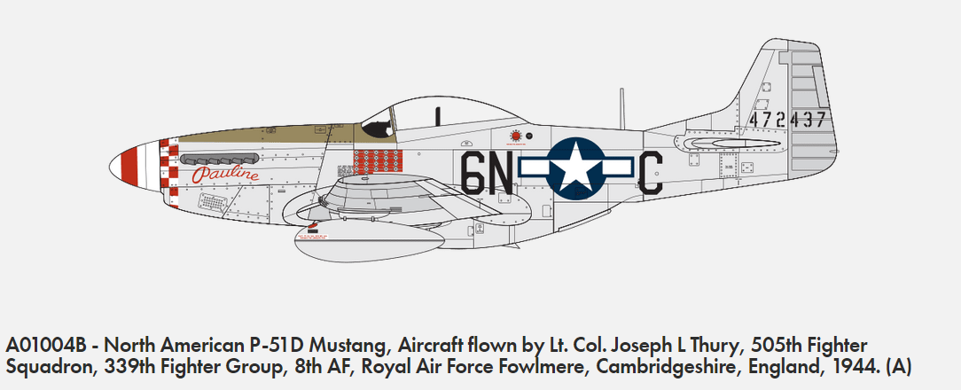 Airfix 01004B North American P-51D Mustang 1/72 – zdjęcie 2