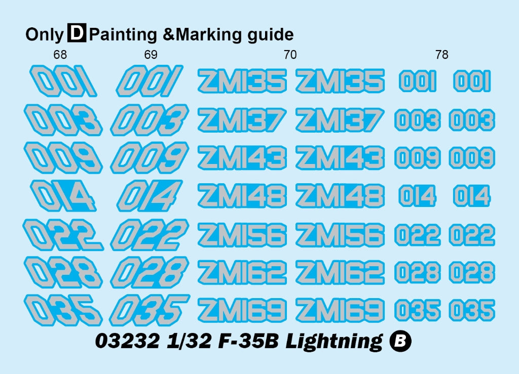 Trumpeter 03232 F-35B Lightning 1/32 – zdjęcie 5
