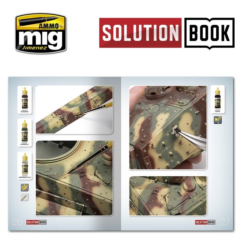 AMMO of Mig Jimenez 6503 SOLUTION BOOK. HOW TO PAINT WWII GERMAN LATE (Multilingual) – zdjęcie 2