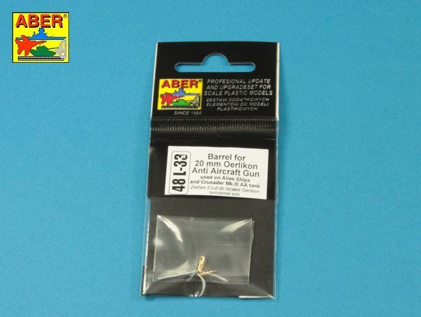 Aber 48L-33 Barrel for 20mm Oerlikon Anti-aircraft Gun 1/48 – image 9