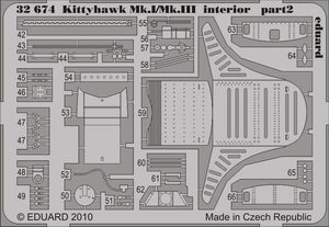 Eduard 32674 Kittyhawk Mk. I/Mk. III interior S. A. 1/32 Hasegawa – zdjęcie 2