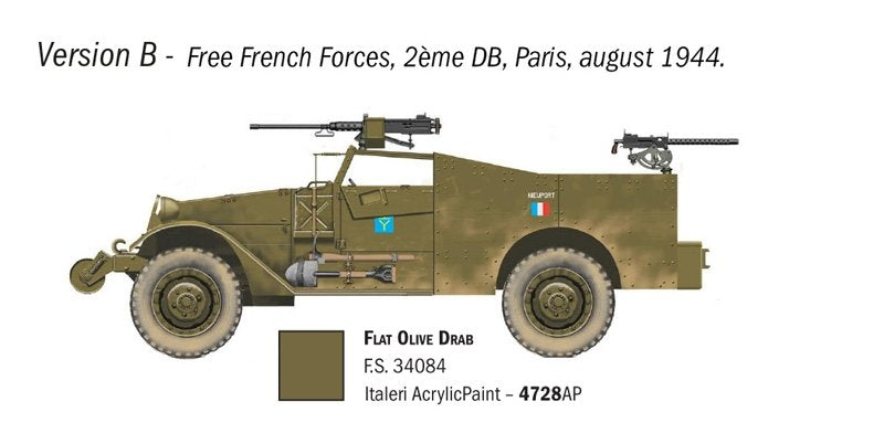 Italeri 7063 M3A1 Scout Car 1/72 – zdjęcie 3