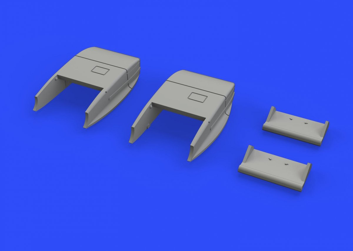 Eduard 672173 Spitfire Mk. VIII / IX / XVI radiator fairings EDUARD 1/72 – immagine 3