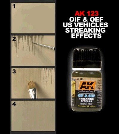 AK Interactive AK123 Oif Oef - Us Vehicles Streaking Effects 35ml – image 2