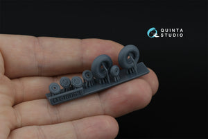 Quinta Studio QT48063 LaGG-3, MiG-3, La-5/La-7/La-9, Yak-7/Yak-9, I-185/250 Roues (bande de roulement longitudinale) (tous les kits) 1/48 – image 3